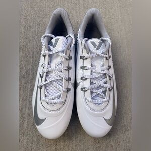 Nike Vapor Edge 360 VC Football Cleats White Silver (DO6294-100) Men’s Size 8